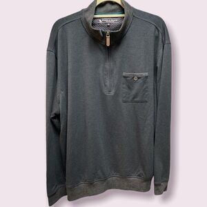 Pebble Beach Performance golf shirt 1/4 zip long sleeve high collar Sz X-Large